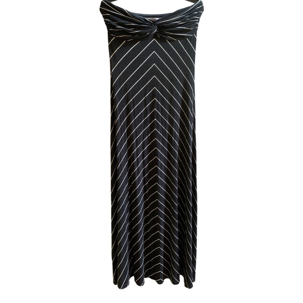 Jennifer Lopez soft stretchy strapless, maxi dress size large fit Medium
